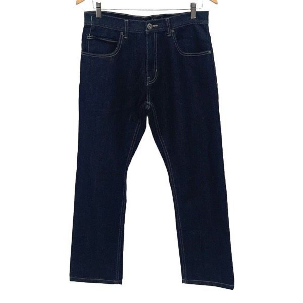 Denim & Co. Mens Regular Fit Straight Leg Denim Jeans Blue Size 30x30‎